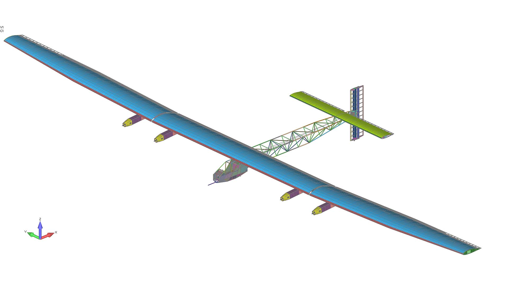 femap-plane Experimental plane modeled in Simcenter Femap