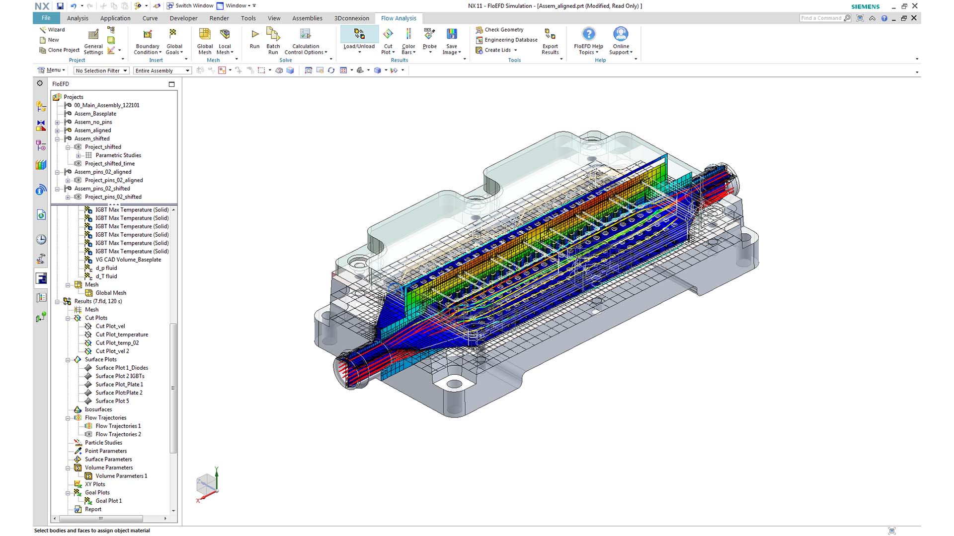 simcenter_floefd_aligned_part FLOEFD aligned part in Siemens NX