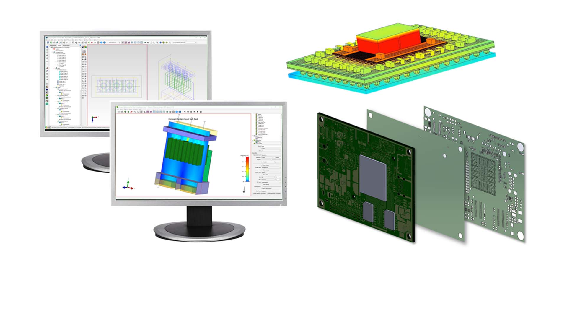simcenter_flotherm_montage Simcenter FloTHERM montage