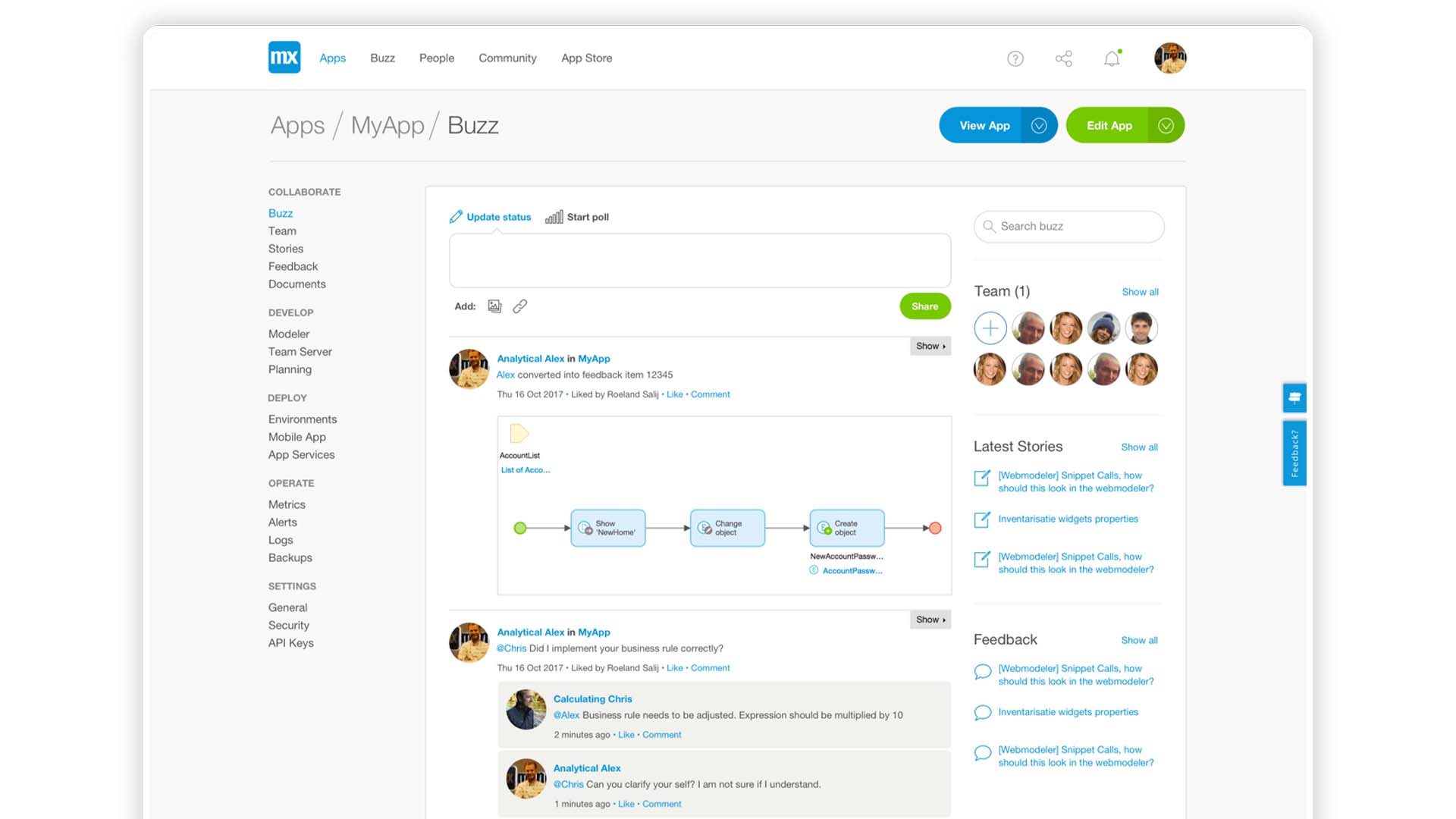 mendix-collaboration Collaboration using Mendix low-code