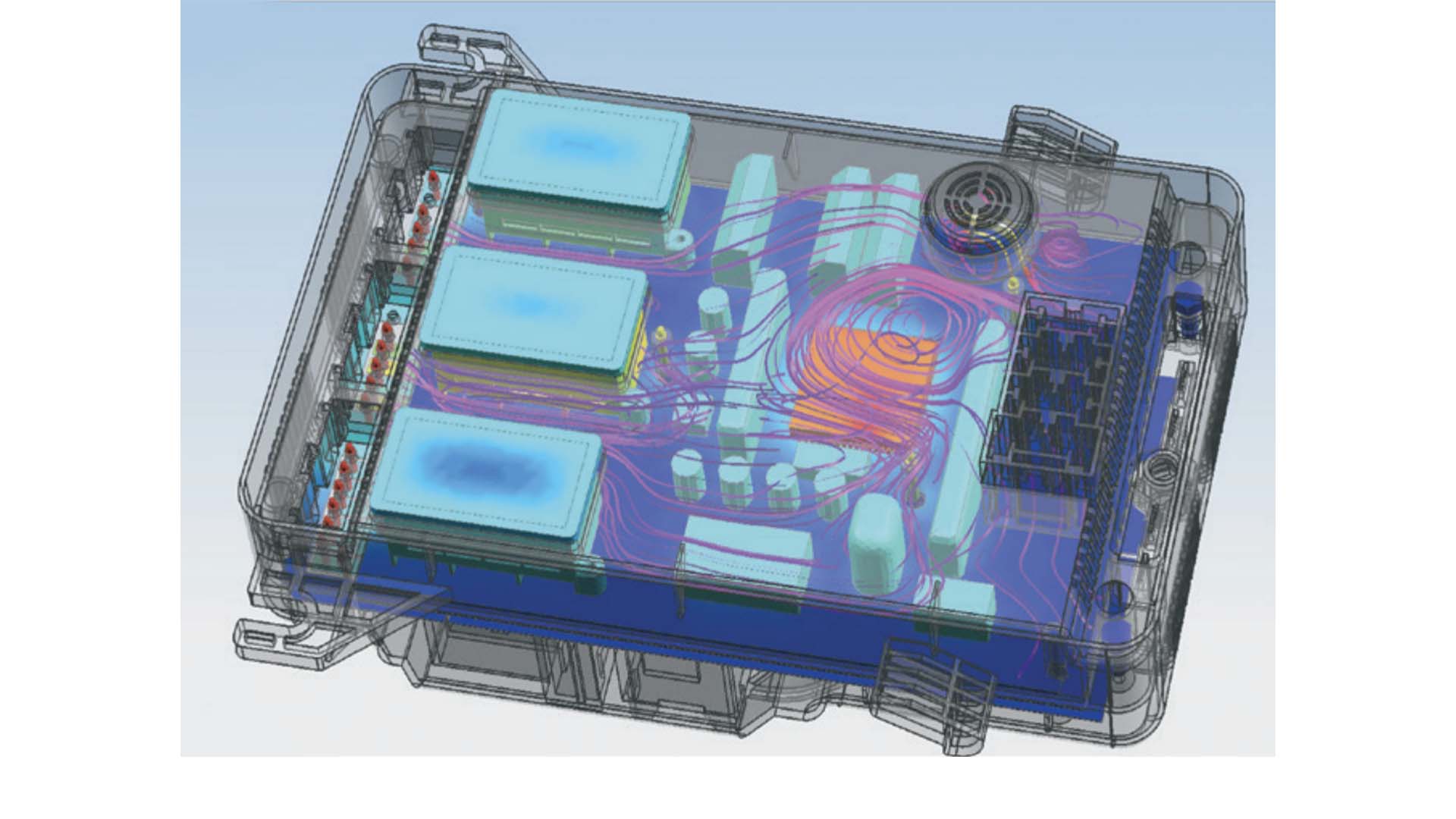 electronic_systems_cooling_thermal_flow Thermal flow with Electronic Systems Cooling