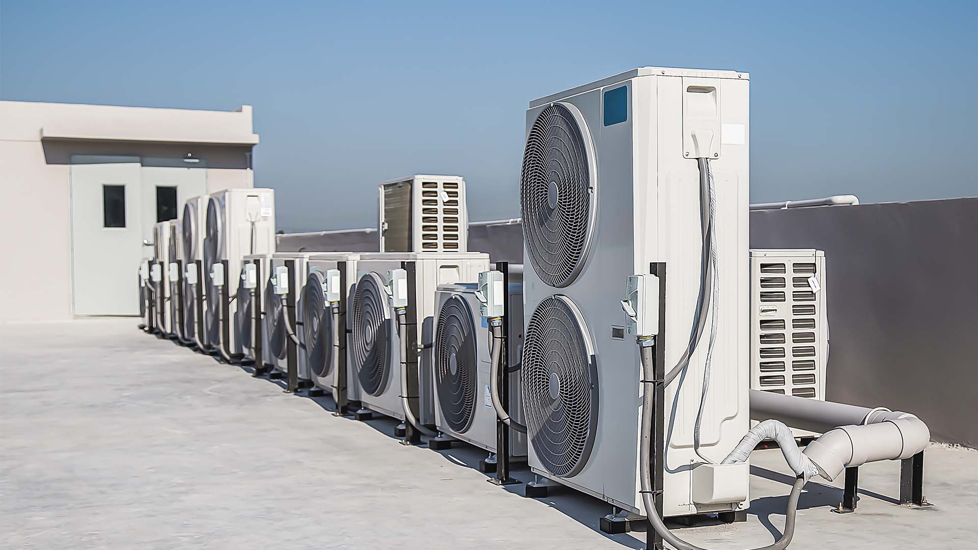 HVAC_systems HVAC systems on a roof