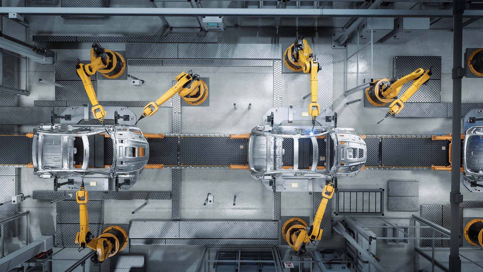 automotive_assembly_line An automated factory with robots