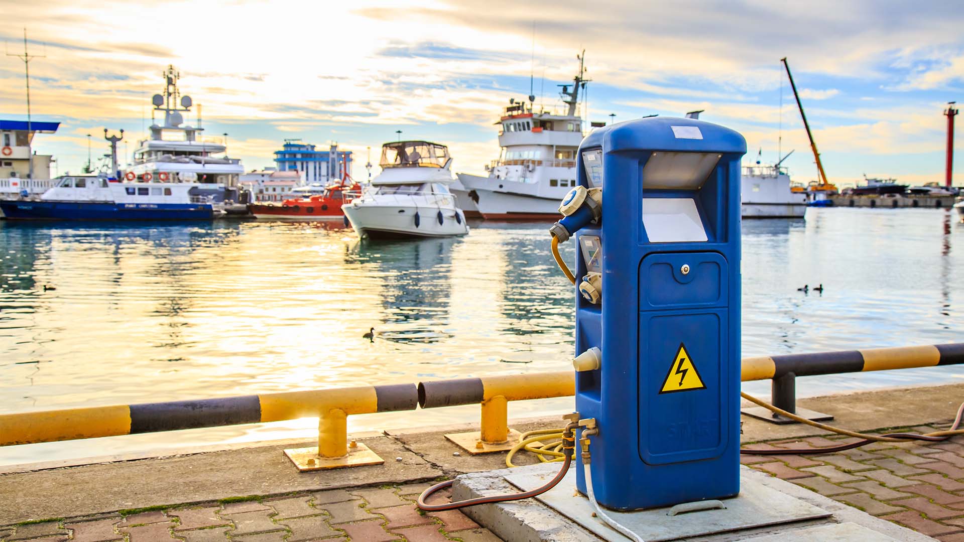 electric_charging_station_for_boats A charging station for electric boats