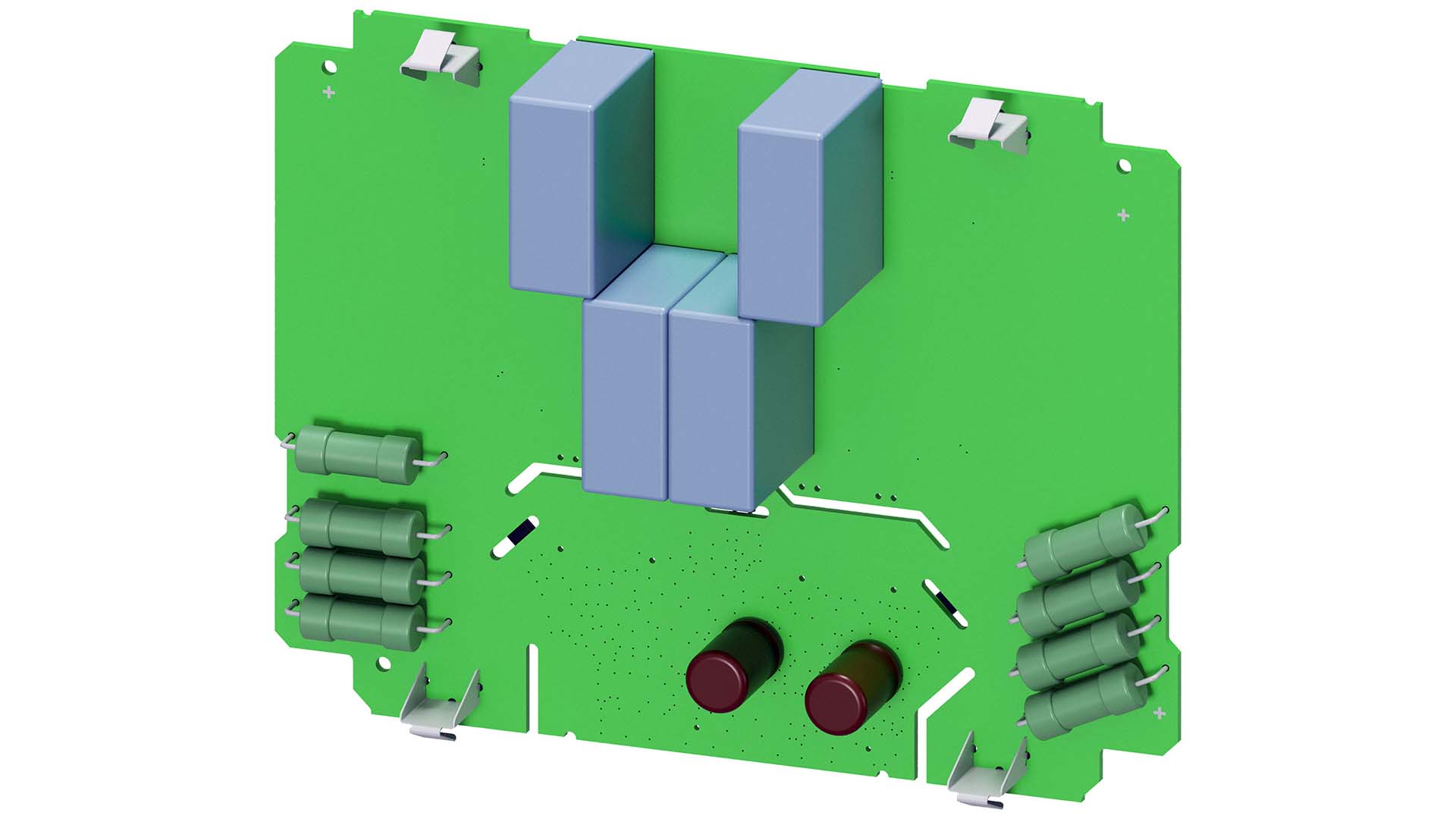 pcb-model CAD rendering of a PCB