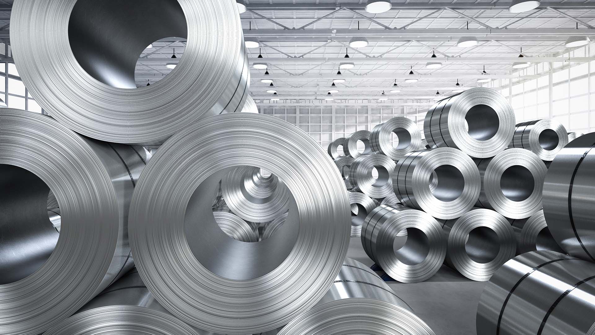 steel_rolls Steel rolls in a warehouse