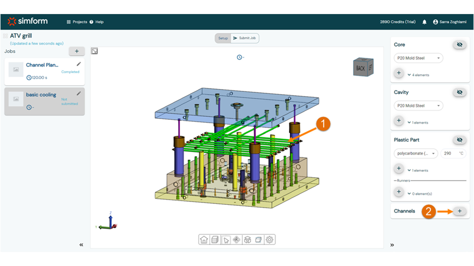categorize-channels SimForm web interface