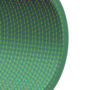 Figure 4: Orientation of the carbon fibers