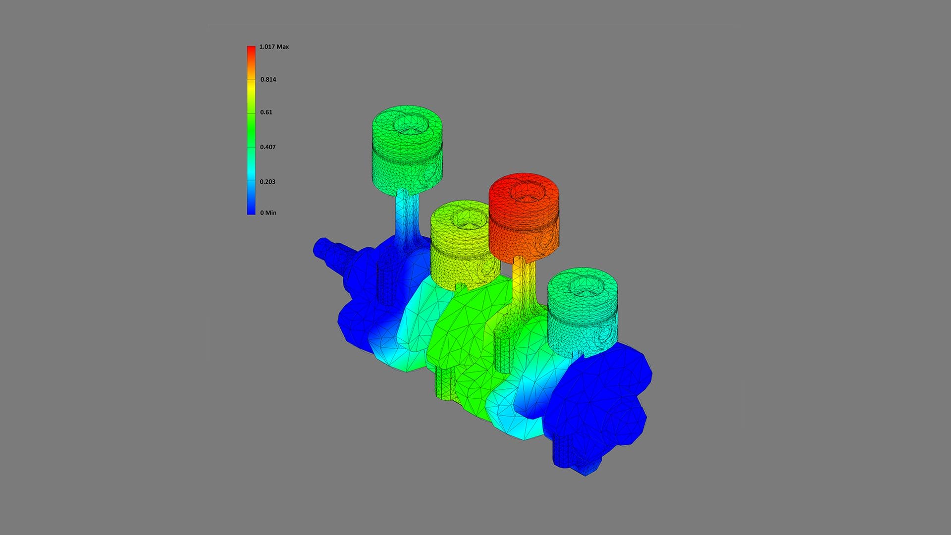 Crankshaft finite element model