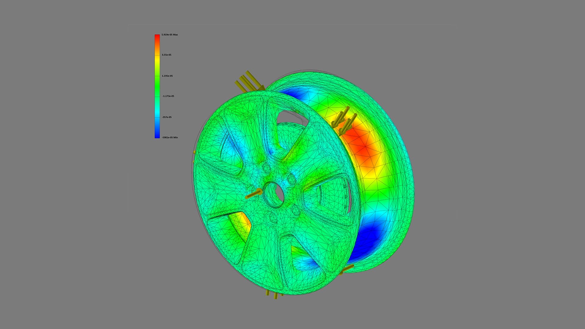 Wheel rim FEM