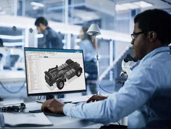 Man using NX X design standard